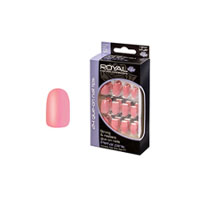 Royal 24 Glue-On Nail Tips - Petal Pink (6pcs) (NNAI104) (£1.19/each) Royal.F/23