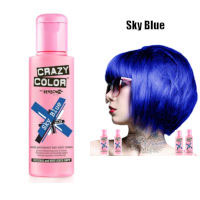 Crazy Color Semi Permanent Hair Color Cream 100ml - Sky Blue (4pcs) (£2.29/each) CC14