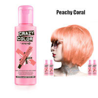 Crazy Color Semi Permanent Hair Color Cream 100ml - Peachy Coral (4pcs) (£2.29/each) CC22