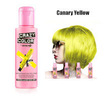 Crazy Color Semi Permanent Hair Color Cream 100ml - Canary Yellow (4pcs) (£2.29/each) CC8