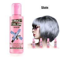 Crazy Color Semi Permanent Hair Color Cream 100ml - Slate (4pcs) (£2.29/each) CC39