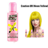 Crazy Color Semi Permanent Hair Color Cream 100ml - Caution UV (4pcs) (£2.29/each) CC24