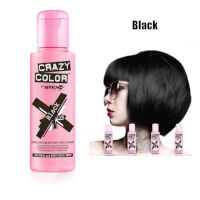 Crazy Color Semi Permanent Hair Color Cream 100ml - Black (4pcs) (£2.29/each) CC38