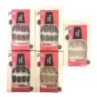 Saffron Pearls Nails (Assorted) (12pcs) (£0.60/each) R/396a