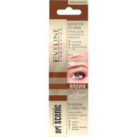 Eveline Art Scenic Brow Corrector 3in1 - Brown (3pcs) (£0.35/each) (3765) 