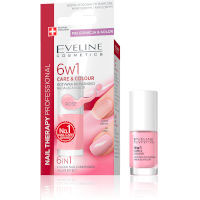 Eveline 6in1 Colour Nail Conditioner - Rose (3pcs) (7469) (£0.50/each) 