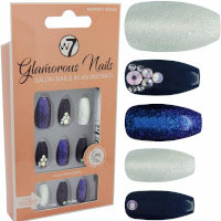 W7 Glamorous Nails - Midnight Dream (12pcs) (GNMD) (£2.03/each) (7644) W7 NAILS 8