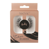 Technic Luxe Cashmere 3D Eyelashes - Ruby (6pcs) (£1.66/each) (20538) D/3b