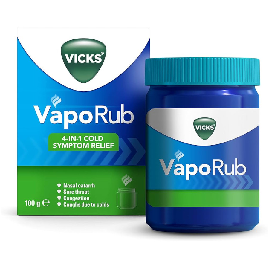 Vicks 4-In-1 Symptom Relief VapoRub - 100g (9591)