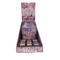 W7 Soft Hues - Amethyst Pressed Pigment Palette (8pcs) (HUESAM) (£1.76/each) (7077) A/194