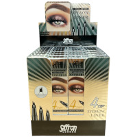 Saffron Long-Lasting 4 Tip Waterproof Eyebrow Liner - Brown (24pcs) (9017) (£1.25/each) A/14