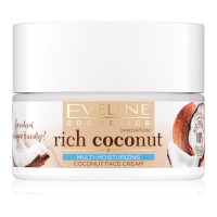 Eveline Rich Coconut Multi-Moisturizing Coconut Face Cream - 50ml (9441) A/22 UNBOXED