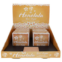 W7 Honolulu Bronzing Powder Palette - Sun Light (6pcs) (7465) (HONSUNL) (£1.91/each) A/73