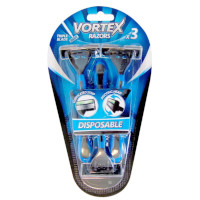 Vortex Triple Blade Disposable Razors - 3 Pack (5210) (O316813)