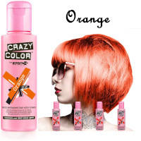 Crazy Color Semi Permanent Hair Color Cream 100ml - Orange (4pcs) (£2.29/each) CC5