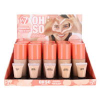 W7 Oh So Sensitive Hypoallergenic Foundation (15pcs) (OSSF) (1181) (£2.23/each) A/118