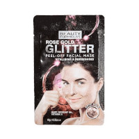 Beauty Formulas Rose Gold Glitter Peel-Off Facial Mask (2997) (88627) BF/57