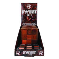 W7 Sweet Coco Pressed Pigment Palette (8pcs) (5171) (SCOCO) (£1.76/each) C/108