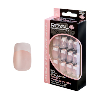 Royal 24 Glue-On Nail - French Manicure Nails (6pcs) (NNAI022) (£1.19/each) Royal.F/24