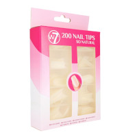 W7 200 So Natural False Nail Acrylic Tips (6pcs) (ATN) (£1.65/each) (0213) A/90a