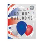 Union Jack Colour Balloons - 15 Pack (0105) (£0.06/each) (PAR-5010)