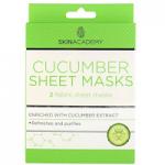 Skin Academy Cucumber Fabric Sheet Mask - 2 Masks (7132) (97132-100) FF.C/10o