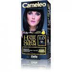 Delia Cameleo Permanent Hair Color Cream Kit with Omega+ - 1.0 Black (0578) D/01