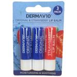 Dermav10 3pcs Original & Strawberry Lip Balm (PC1826)