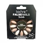 Technic False Nails - Stiletto, Nude Holographic (6pcs) (£1.48/each) (20136) T/Nail-20