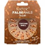 Technic False Nails - Stiletto Tortoise Shell (6pcs) (21151) (£1.48/each) T/NAIL- 23