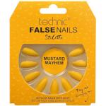 Technic False Nails - Stiletto Mustard Mayhem (6pcs) (21161) (£1.48/each) T/NAIL-31