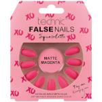 Technic False Nails - Squareletto Matte Magenta (6pcs) (21173) (£1.48/each) T/NAIL-38