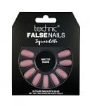 Technic False Nails - Squareletto, Matte Nude (6pcs) (29131) (£1.11/each) T/Nail-4