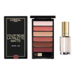 L'Oreal Color Riche Matte La Palette & Nail Polish Gift Set - Nude (2966)