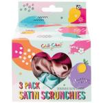 Technic Chit Chat Satin Hair Scrunchies - 3 Pack (6pcs) (41016) (£1.25/each) CH.E/3