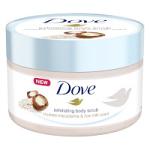 Dove Crushed Macadamia & Rice Milk Scent Exfoliating Body Scrub - 225ml (7054), Dove B/28