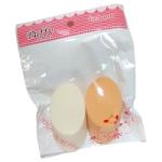 Lilyz 2pcs White & Orange Make-up Sponge (12pcs) (9238) (£0.46/each) LILYZ/39a