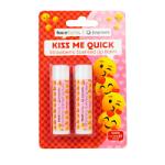 Face Facts Joypixels 2pcs Kiss Me Quick Strawberry Scented Lip Balm - 2 x 4.25g (9430) (29430-150) FF/127b