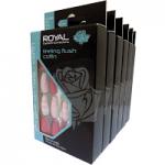 Royal 24 Glue-On Nail Tips - Feeling Flush Coffin (6pcs) (NNAI298) (£1.25/each) ROYAL N/22