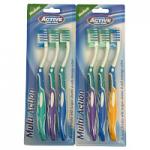 Beauty Formulas Multi Action Toothbrushes - 3 Pack (88181) (8785) BF/68