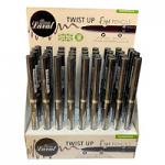 Laval Waterproof Twist Up Kohl Eyeliner Pencil - Black (36pcs) (2481) (£0.63/each)