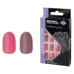 Royal 24 Glue-On Nails - Mulberry Mix (6pcs) (NNAI417) (£1.25/each) N/9