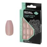 Royal 24 Glue-On Nails - Barely There Coffin (6pcs) (NNAI419) (£1.25/each) N/8