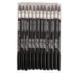 Saffron Eyebrow Pencils with Brush (12pcs) - Black (£0.44/each) (8249)