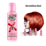 Crazy Color Semi Permanent Hair Color Cream 100ml - Vermillion Red (4pcs) (£2.29/each) CC16