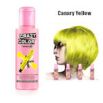 Crazy Color Semi Permanent Hair Color Cream 100ml - Canary Yellow (4pcs) (£2.29/each) CC8