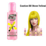 Crazy Color Semi Permanent Hair Color Cream 100ml - Caution UV (4pcs) (£2.29/each) CC24