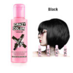 Crazy Color Semi Permanent Hair Color Cream 100ml - Black (4pcs) (£2.29/each) CC38