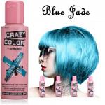 Crazy Color Semi Permanent Hair Color Cream 100ml - Blue Jade (4pcs) (£2.29/each) CC37