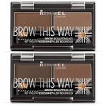 Rimmel Brow This Way Brow Sculpting Kit - 2.4g (Options)